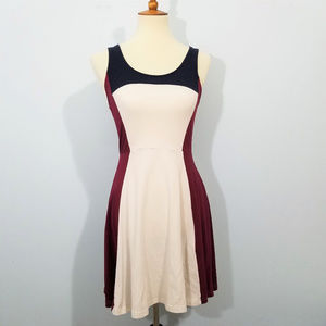 Express ** Color Block Skater Dress size M